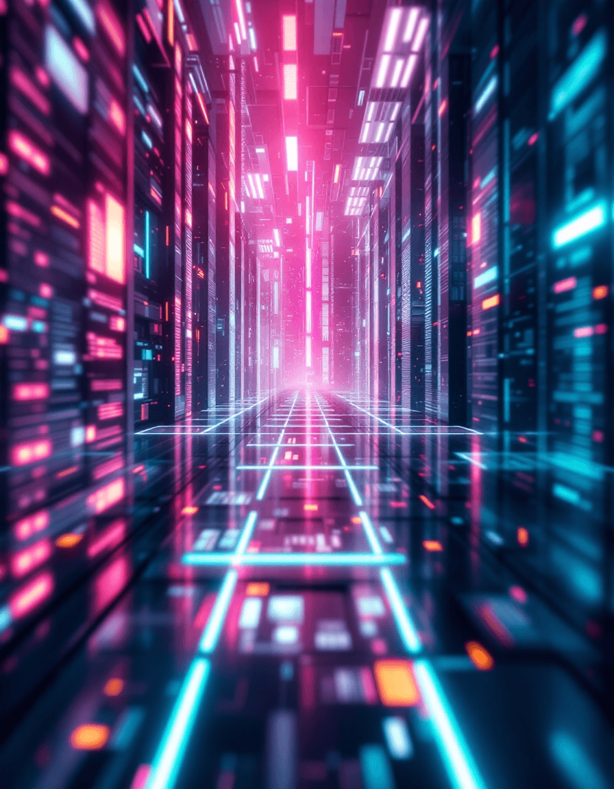 AI generated: A cinematic still from a sci-fi movie (in the style of Futuristic Grid Aesthetics:1.9), ultra sharp