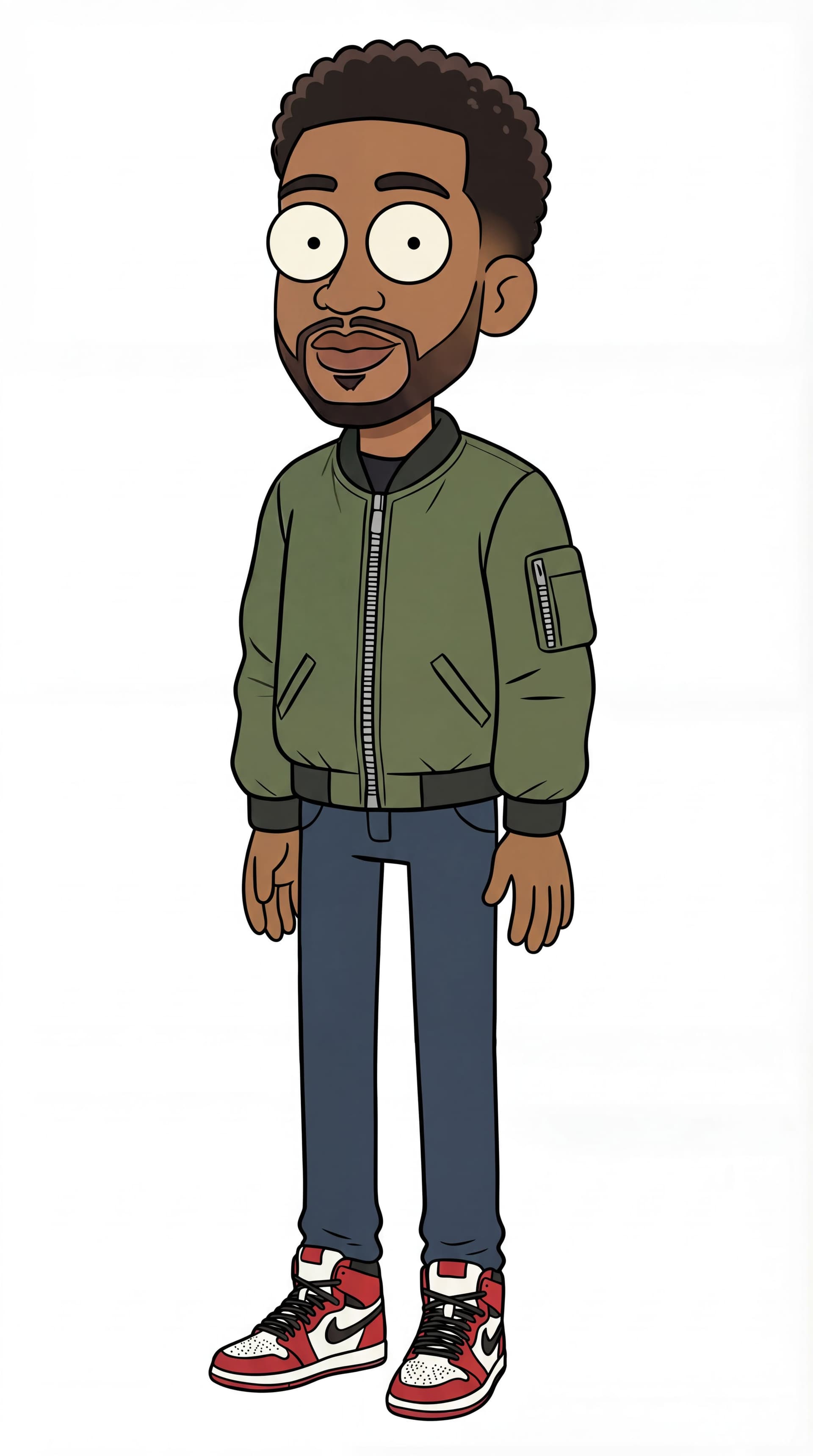 AI generated: add an additional  one finger to both of his  right and left hand.