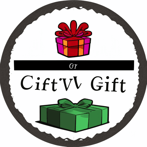 AI generated: Creative logo for an online gift store using mostly yellow and blue