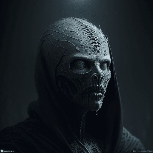AI generated: olpntng style, different world, Beksinski style Giger style, octane render, unreal engine, hyperreal...