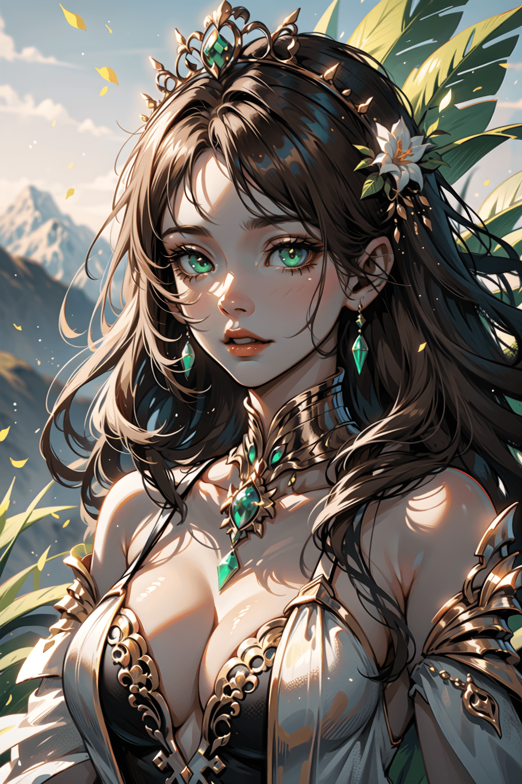 AI generated: ((cinematic light)), hyper detail, dramatic light, intricate details, 1 queen girl, ethereal, queen ...