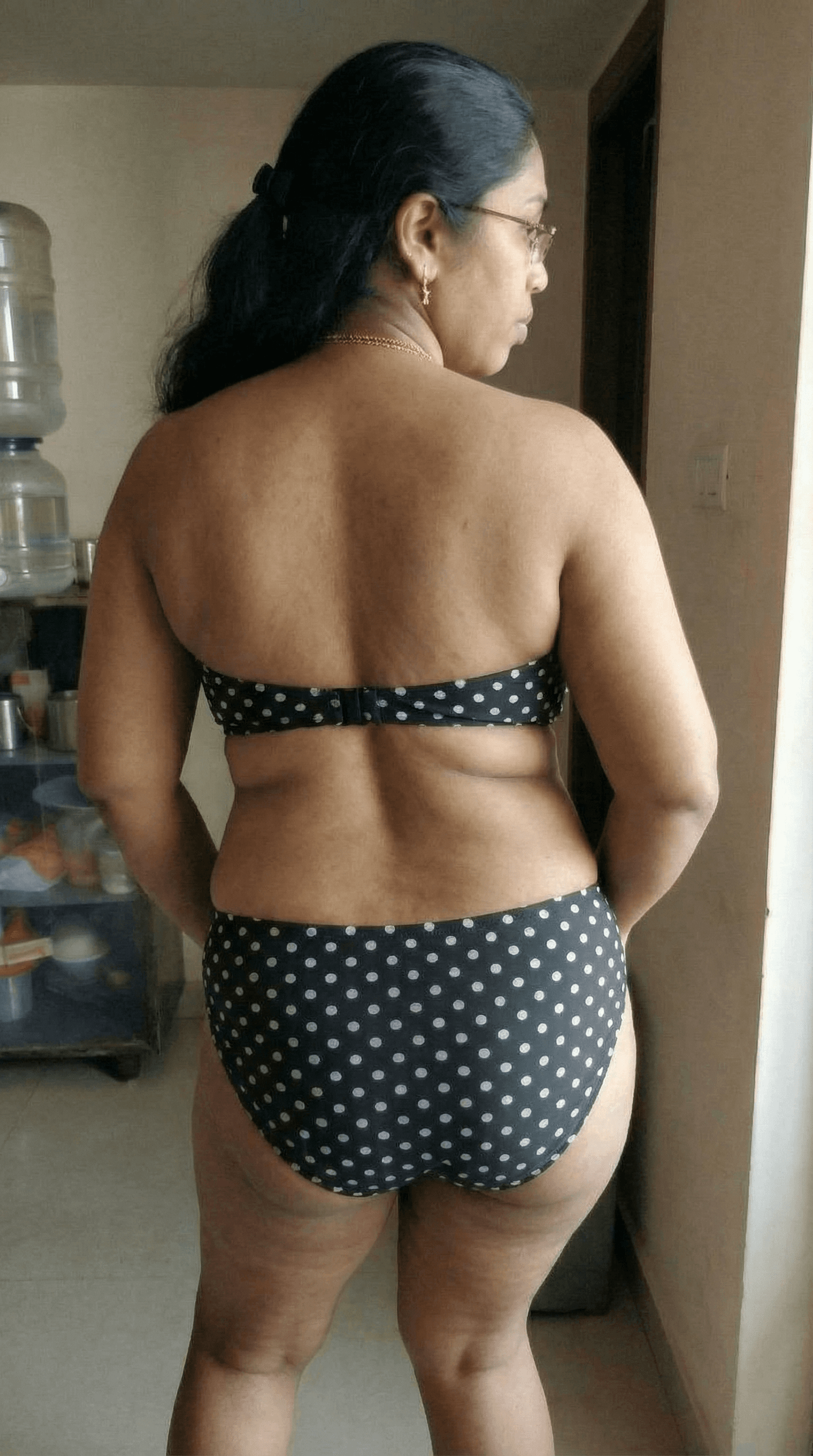 AI generated: make her wear bikini bottom