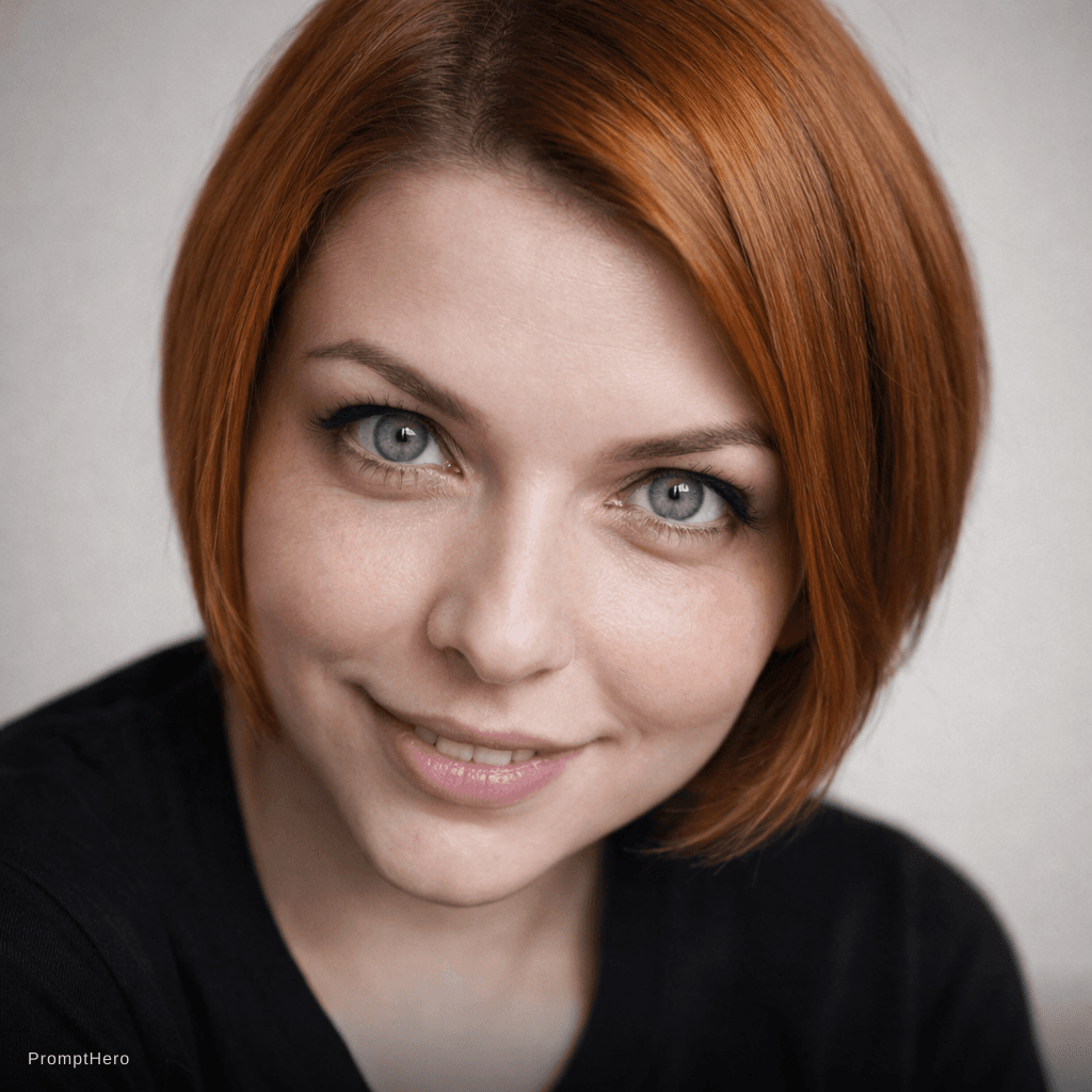 AI generated: ultra realistic studio portrait of a beautiful female model, clean background, soft diffused studio ...