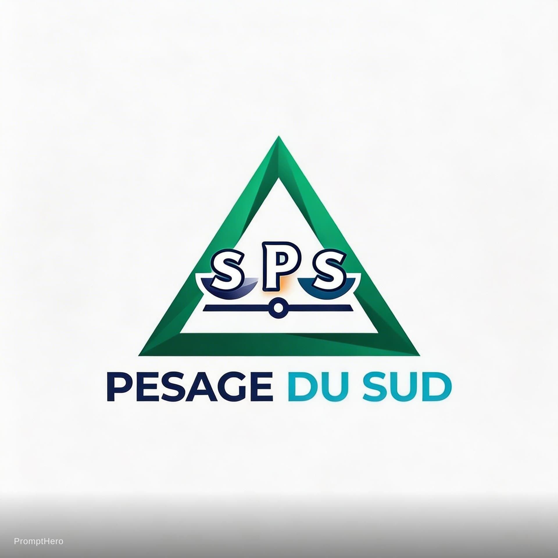AI generated: c'est un log au nom de PESAGE DU SUD, remplacer la lettre H en haut par S et la lettre  P par S et a...