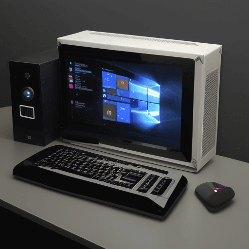 AI generated: A COMPUTER WITH LOCK 