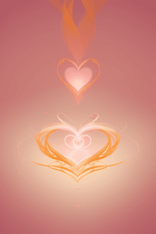 AI generated: A Spiced color tone with extreme negative space. An ethereally glowing abstract image symbolizing a ...