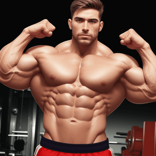 AI generated: a muscles men