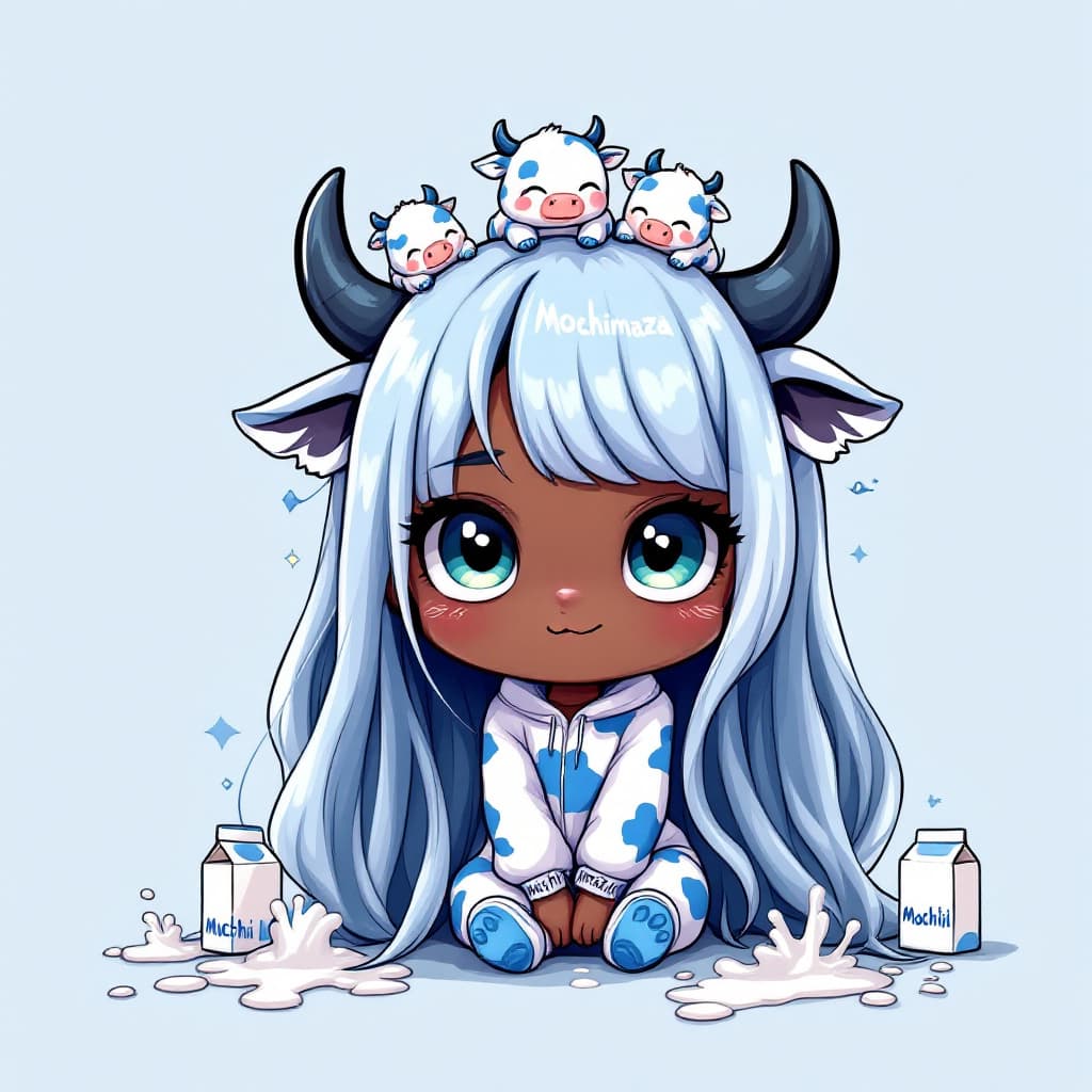 AI generated: best quality,Tgrey blue theme,outline,
(chibi:1.2),(absurdly long hair,gradient hair:1.2), mini blue...