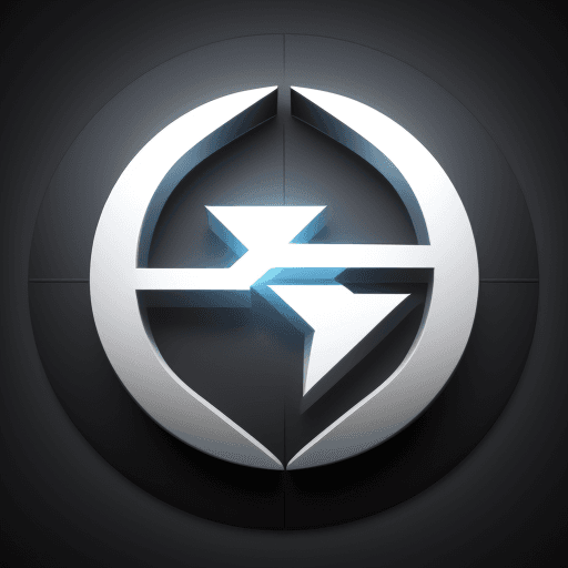 AI generated: logo icon."Z center"8k.3d.colors