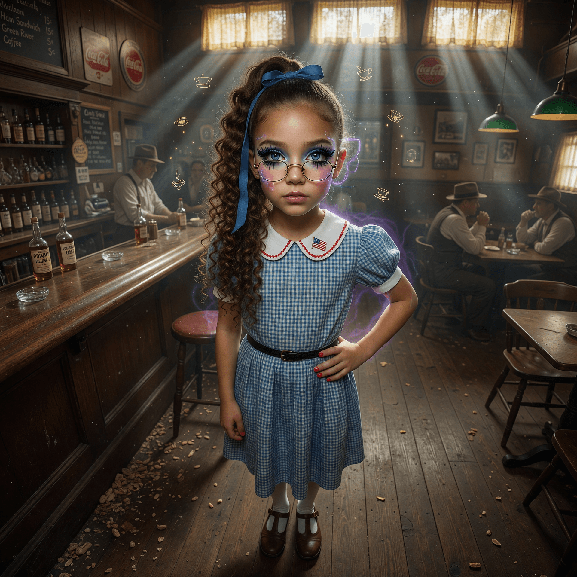 AI generated: A professional photograph captures one of the most beautiful fifth-grade girl in the world during th...