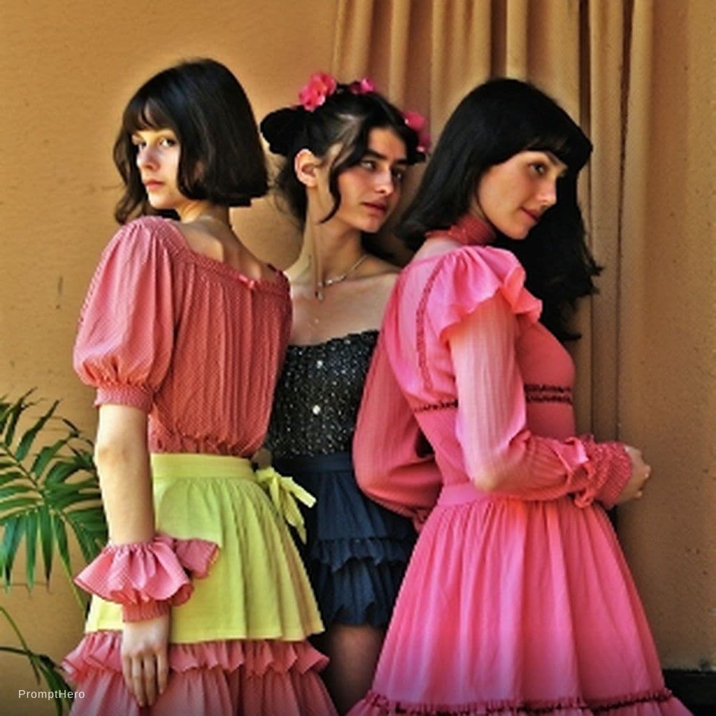 AI generated: They are in blouse and peticot