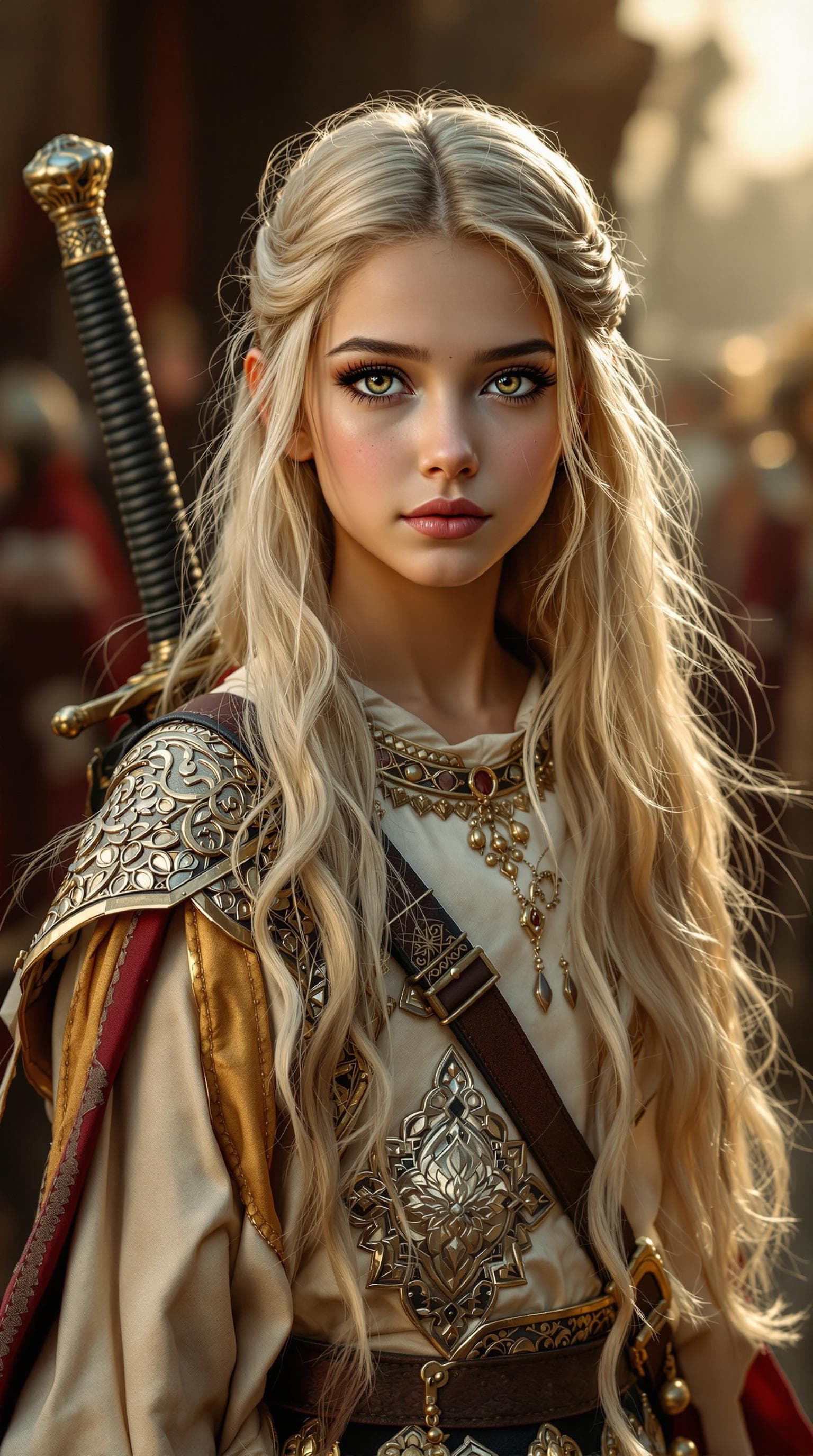 AI generated: a professional photo of a exceptionally of the most beautiful Persian girl in the world, (age 11), S...