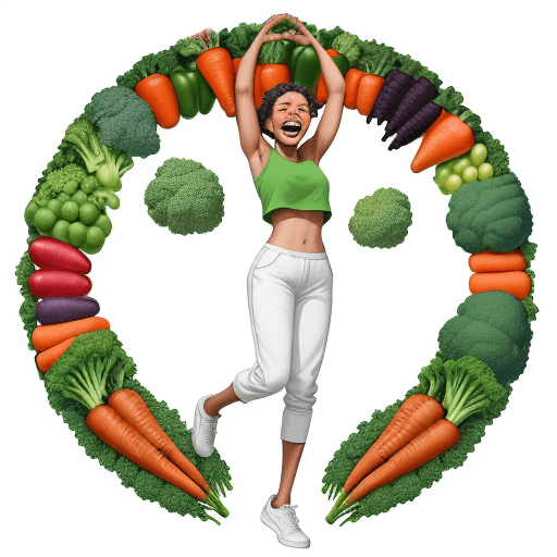 AI generated: The image features a person depicted in an animated style, standing in the center with arms raised j...