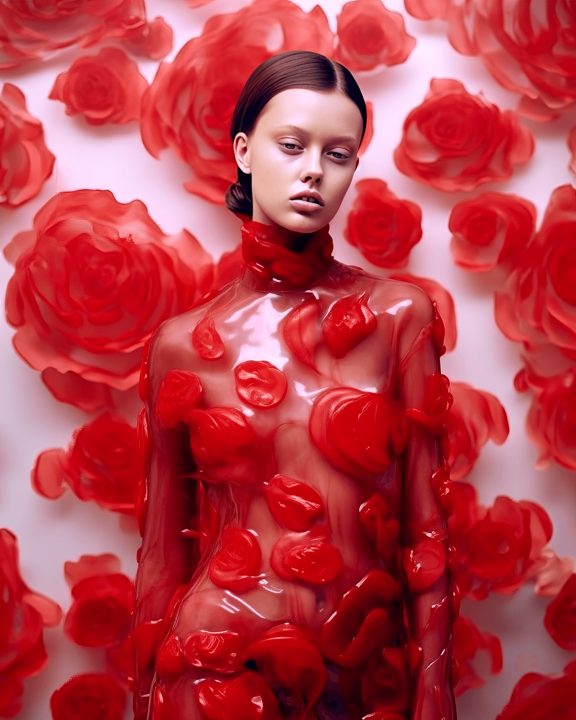 AI generated: daniel sullivan's fall 2014 muse fall, in the style of light red, pinturicchio, giovanni boldini, hi...