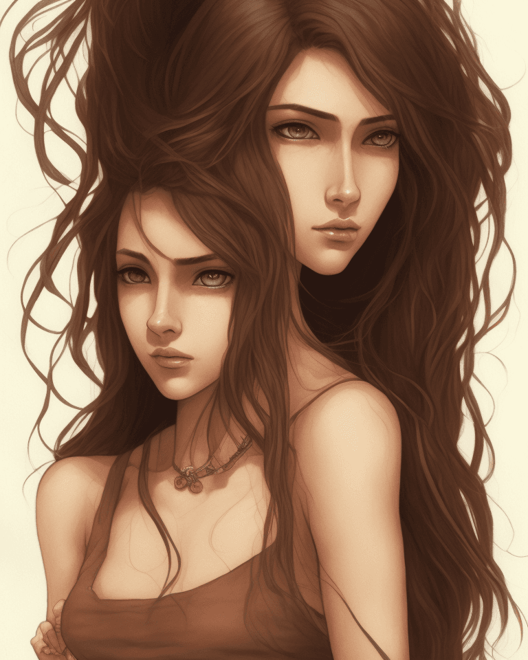 AI generated: masterpiece, best quality, highres, highest quality, absurdres, ((kataras3)), brown burnette skin, t...