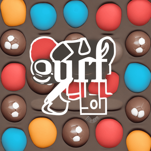 AI generated: Creat logo about mix between futbol and chocolate bar for a youtube profile photo