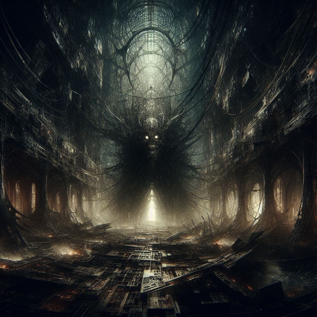 AI generated: dark ambient, chaos, --ar 3:4 --q 2 --s 750