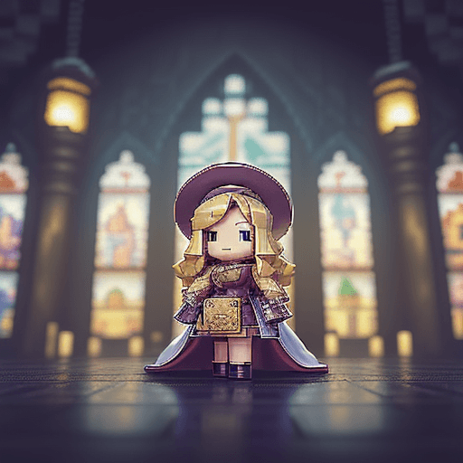 AI generated: low resolution, hyperdetailed pixel art, fantasy art, retro art, clean art, retro style, 100 mm lens...