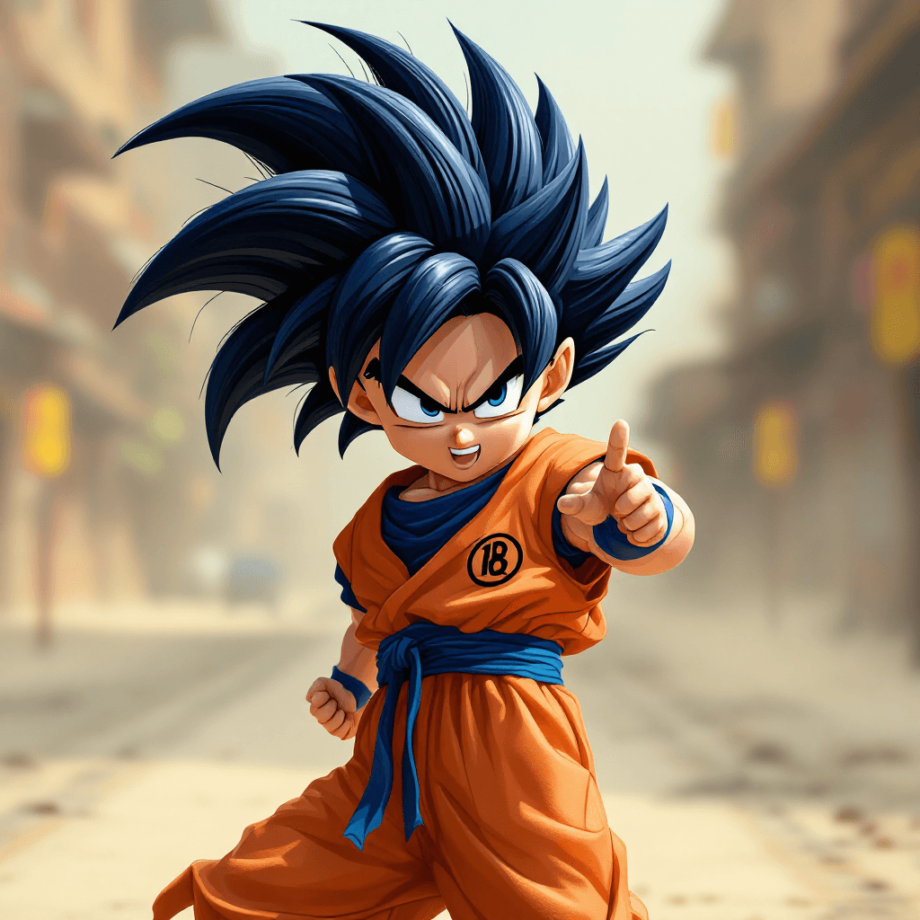 AI generated: Androide 18 de dragon ball