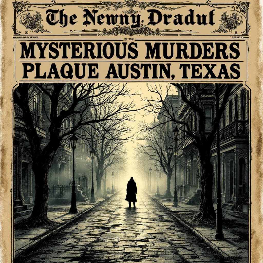 AI generated: Design an American Victorian newspaper front page in a Penny Dreadful comic style. The headline read...