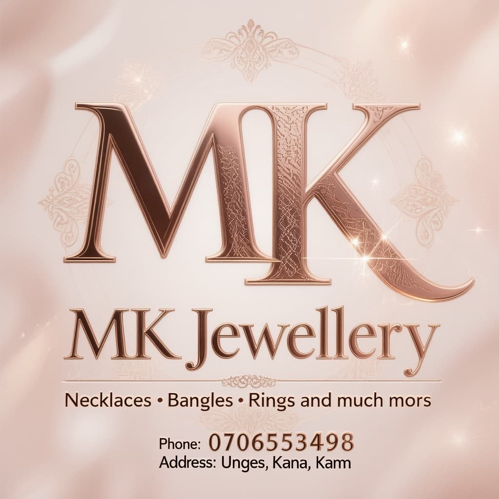 AI generated: > Create a luxury, elegant, high-end logo design for a jewellery brand named **MK Jewellery**.
>
> T...