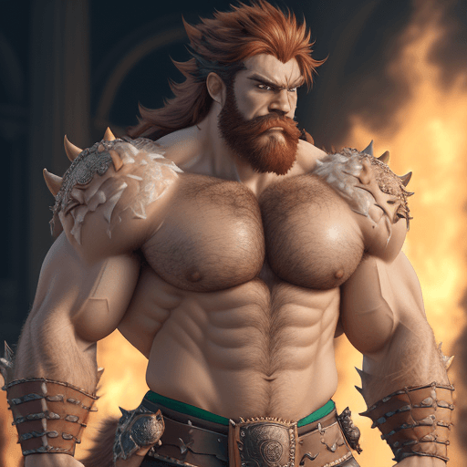 AI generated: bowser, masterpiece, best quality, high quality, highly detailed, extremely detailed 8k wallpaper, h...