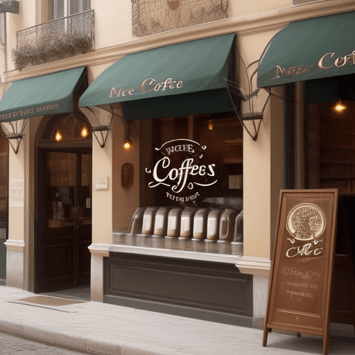 AI generated: i would like you to create me a logo with the words peter's coffee with a picture of a nice coffee w...