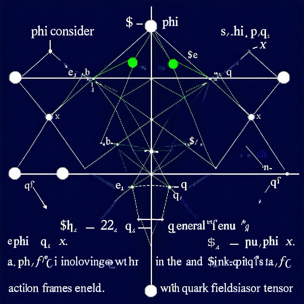 AI generated: We consider the action $S_{\phi q}$ involving only $\phi_{\mu\nu}$ and quark fields $q(x)$ in genera...