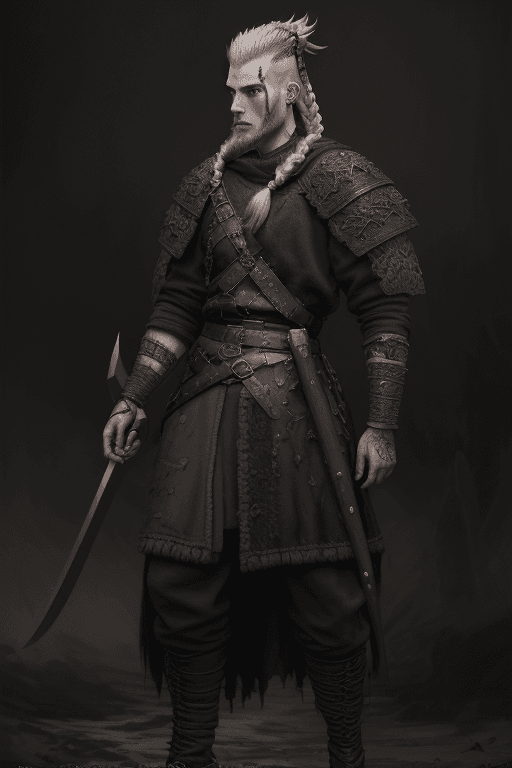 AI generated: detailed (((full body))) concept art illustration, dark soft focus, plague style oil painting on can...