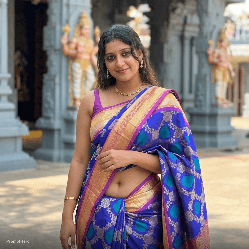 AI generated: Showing navel