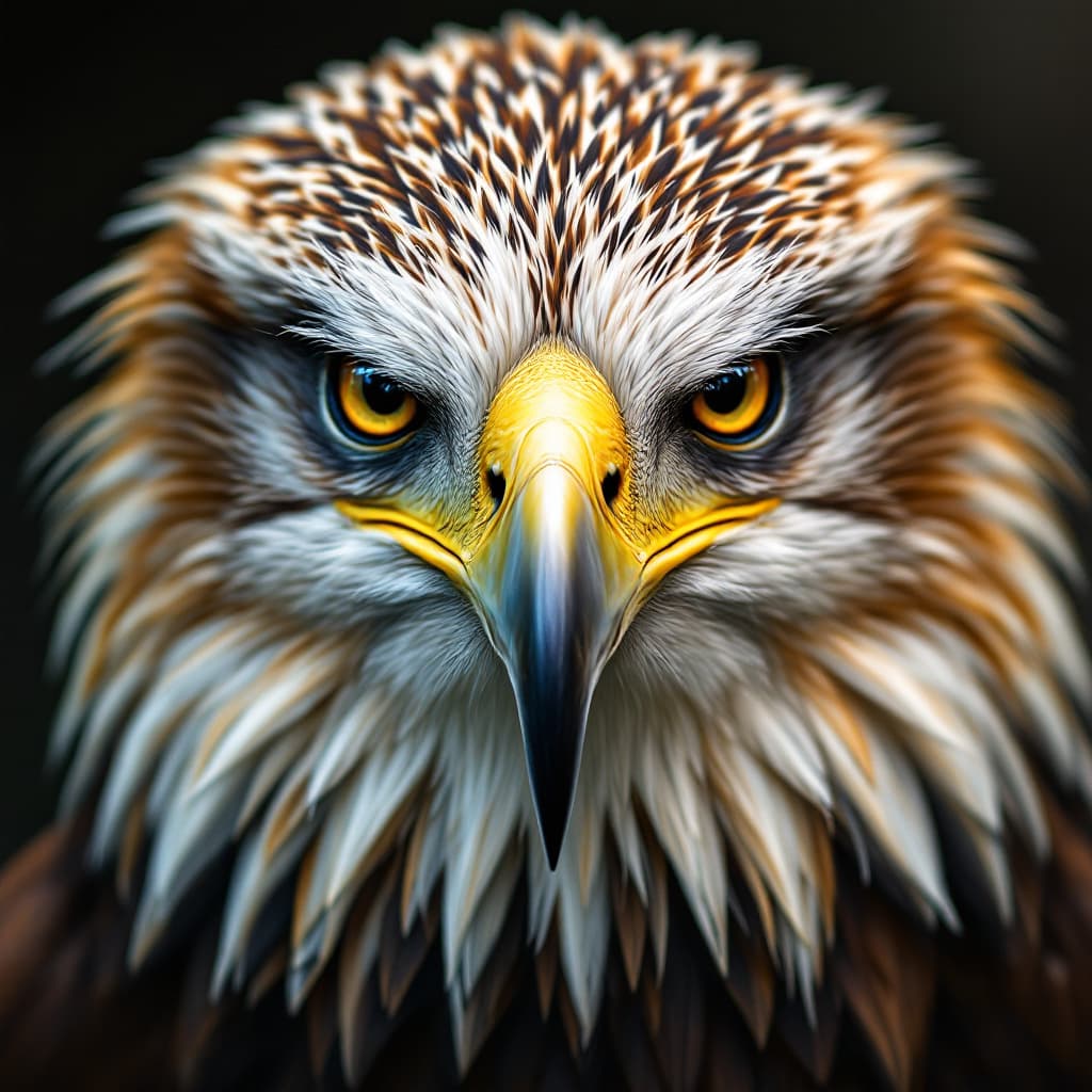 AI generated: Face of eagle 