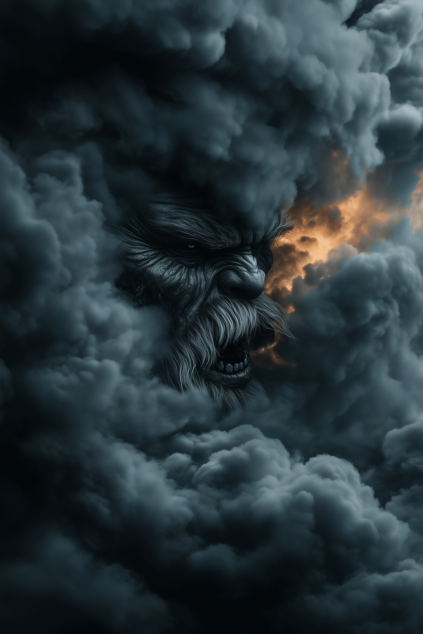 AI generated: Mythical Creatures In The Storm Clouds --ar 2:3 --style raw --profile xraq6d7 --stylize 600 --v 6.1