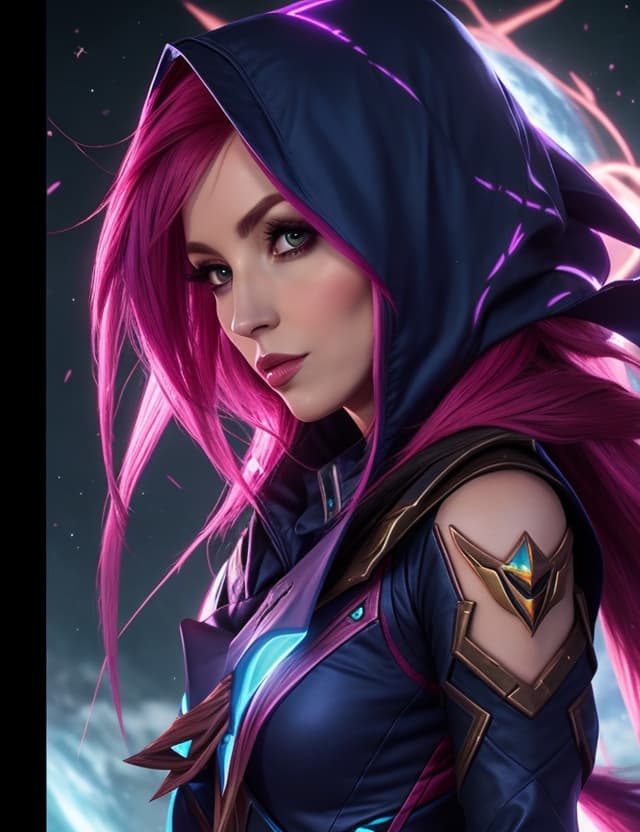 AI generated: Xayah