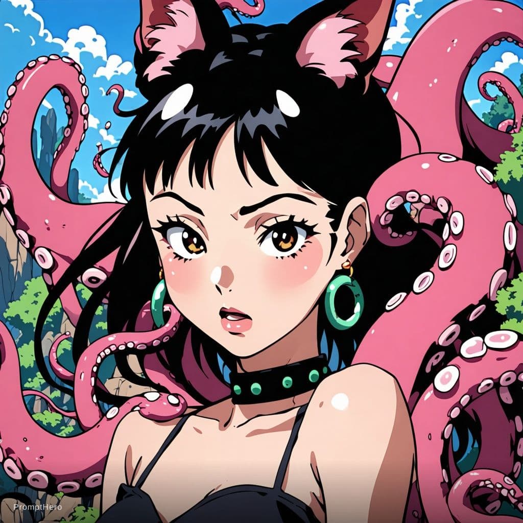 AI generated: Chi-chi surrounded by tentacles nsfw artist sano br