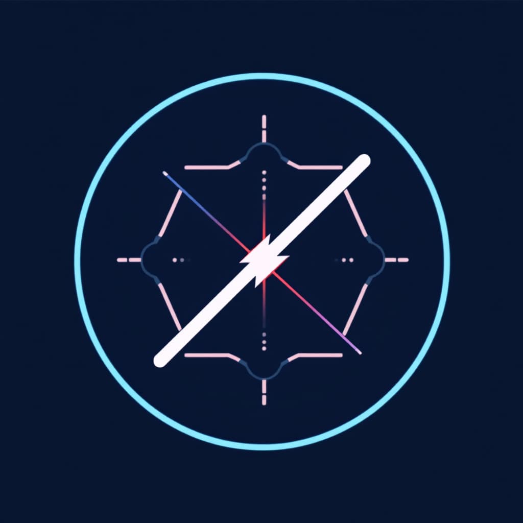 AI generated: future bits, tech logo, professional, creative, minimalistic, dark blue background, no copyright or ...
