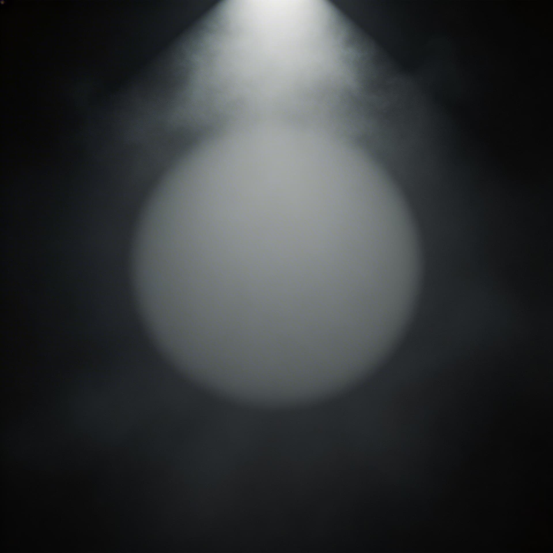 AI generated: dark cinematic background, soft spotlight from above, subtle fog atmosphere, deep shadows around the...
