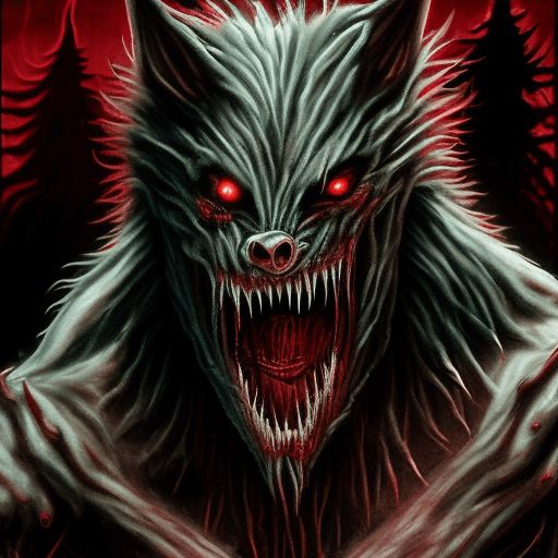 AI generated: The Rougarou: A extreme nightmare version, highly detailed, advanced 3D techniques, distorted featur...