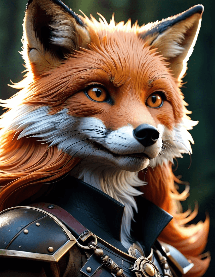 AI generated: fox, highly detailed, colorful, dynamic, strong, sharp, inspired, generous, elegant, intricate, epic...