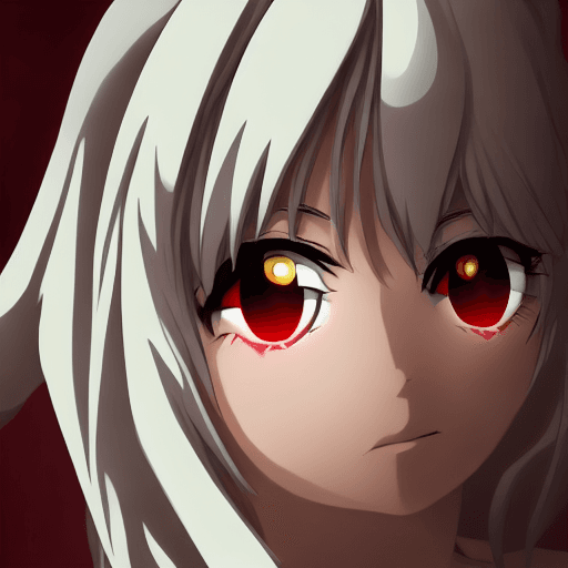 AI generated: anime character portrait devil eyes 4k 8k hd dramatic realistic