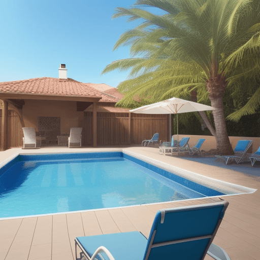 AI generated: By The Pool Side
