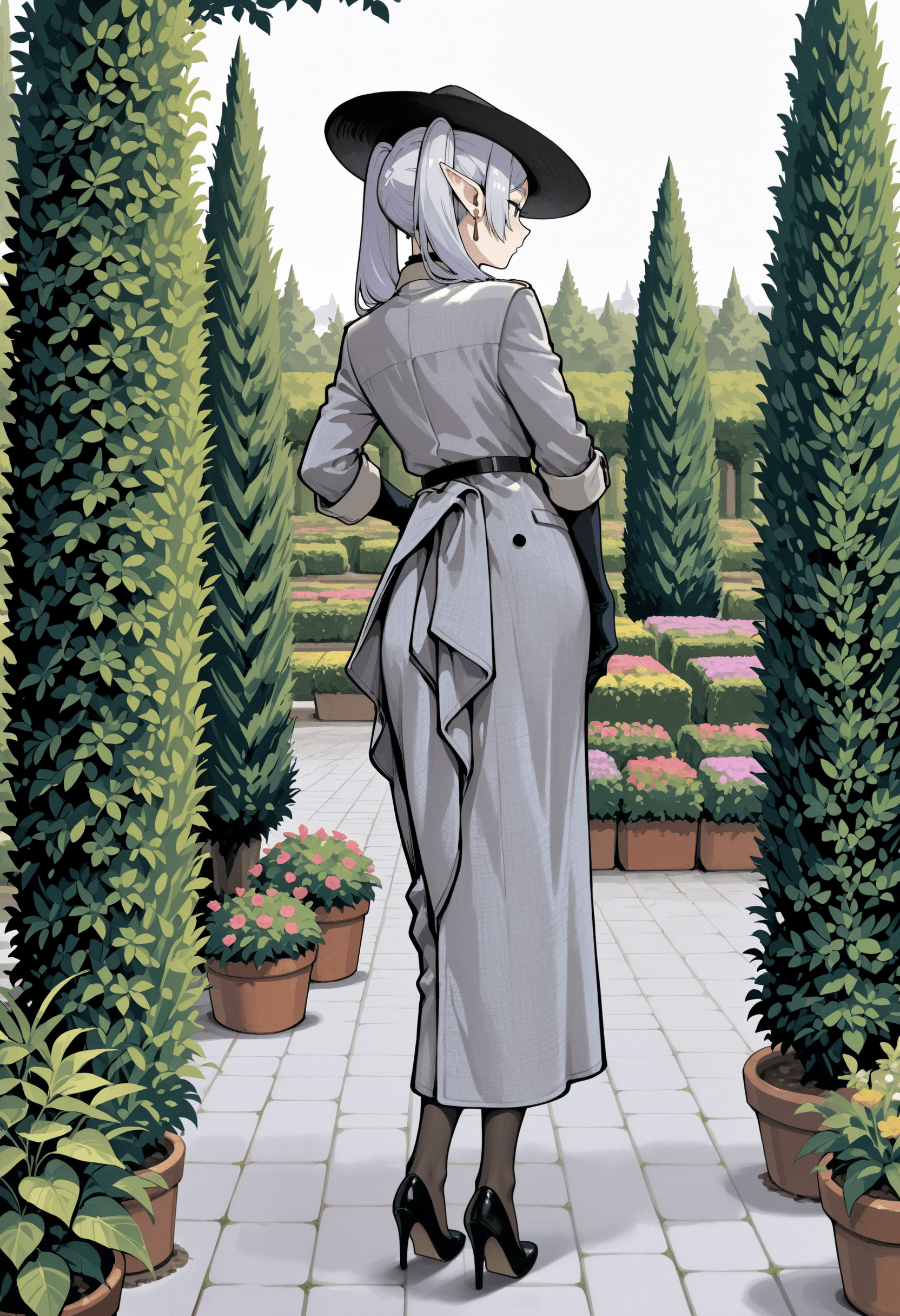 Le Palais Grey Wool Coat - Image 1