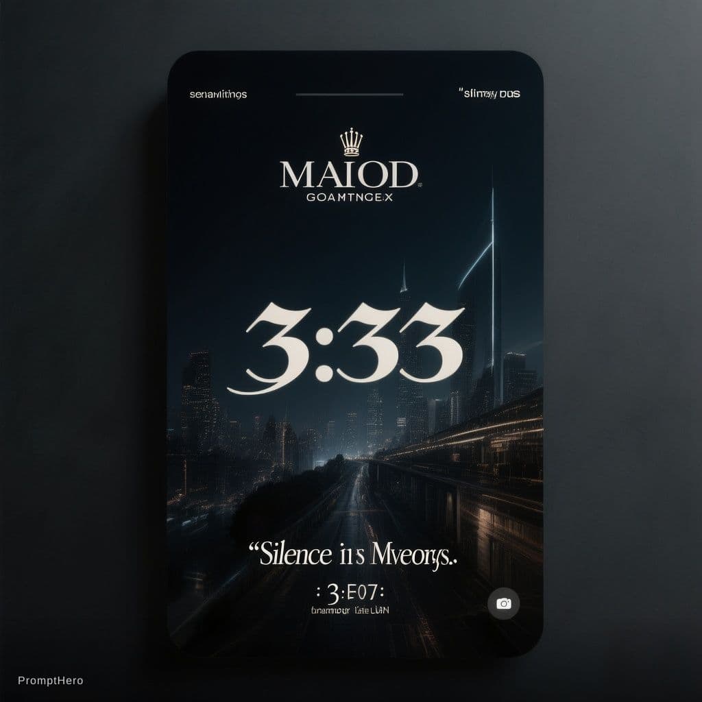 AI generated: Create a very luxurious Instagram Story design in 1080×1920 format, using a modern Minimal, mysterio...