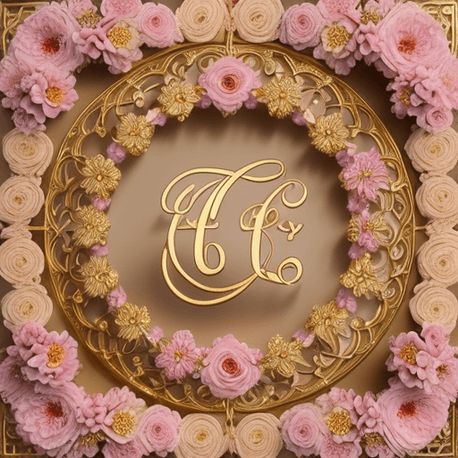 AI generated: Create a monogram design with the letter 'Y' intricately crafted with gold filigree. The design shou...