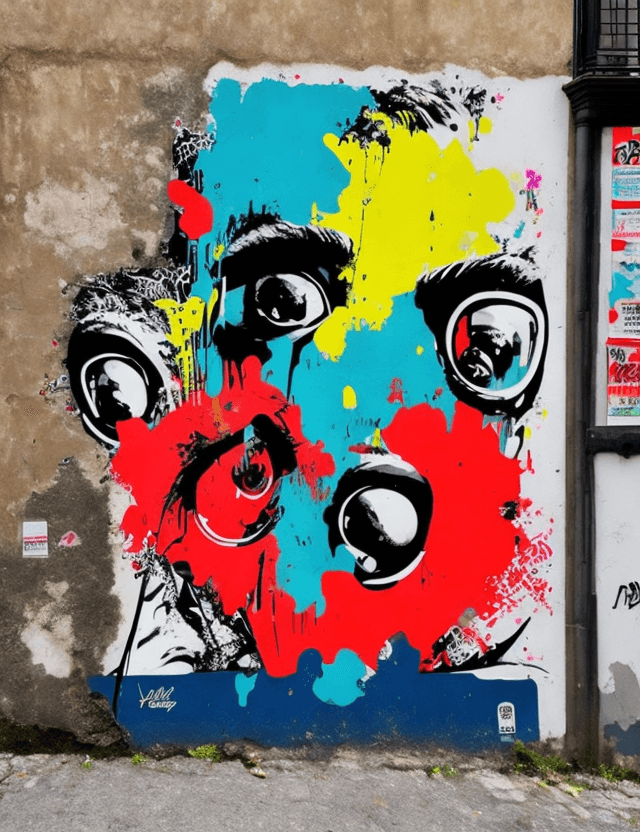 AI generated: affiche street art
