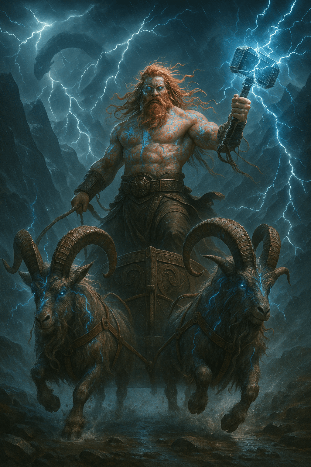 AI generated: The god of thunder