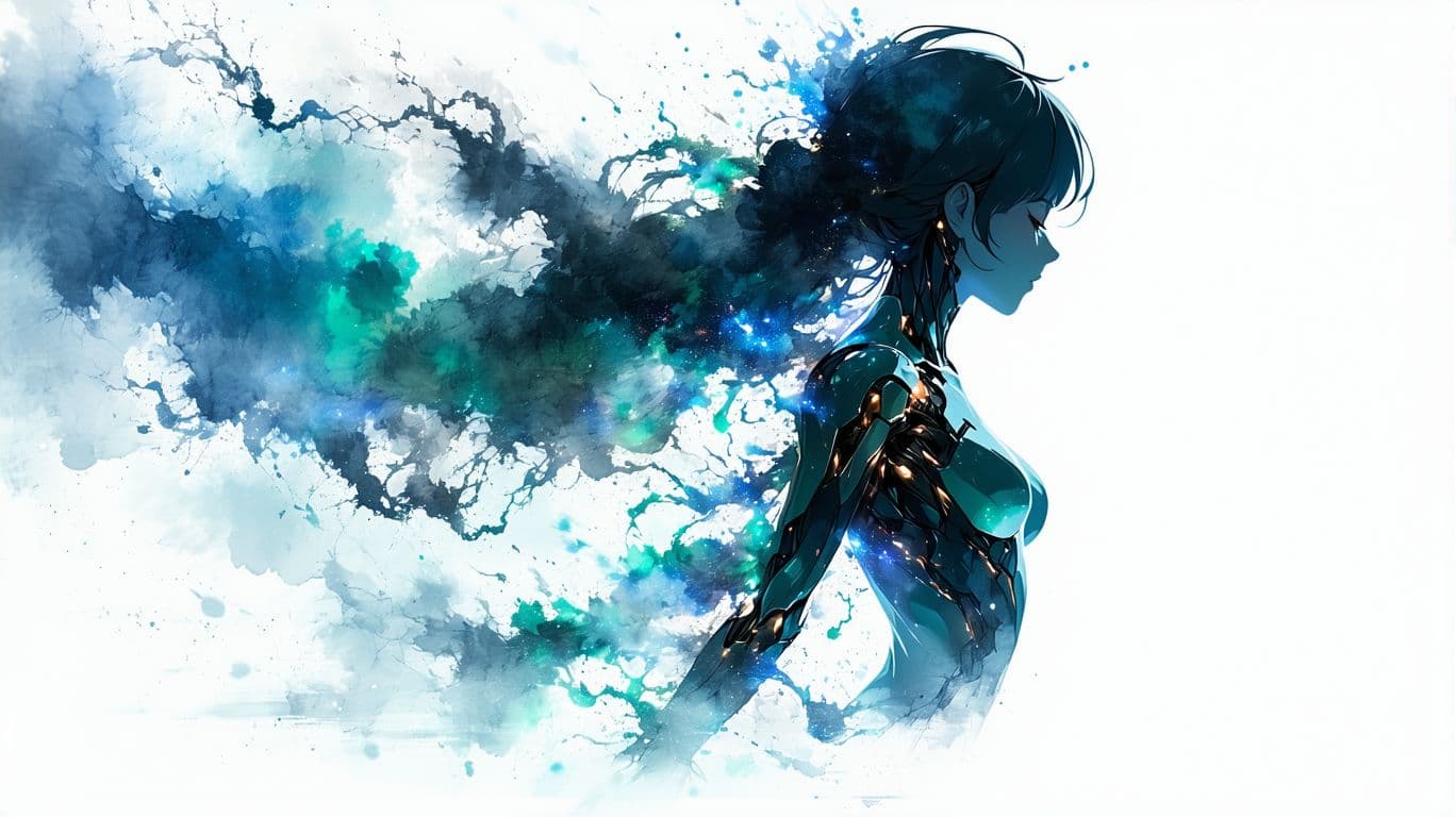 AI generated: The artwork should she evoke a sense of hope and healing, emphasizing her transformation from a tool...