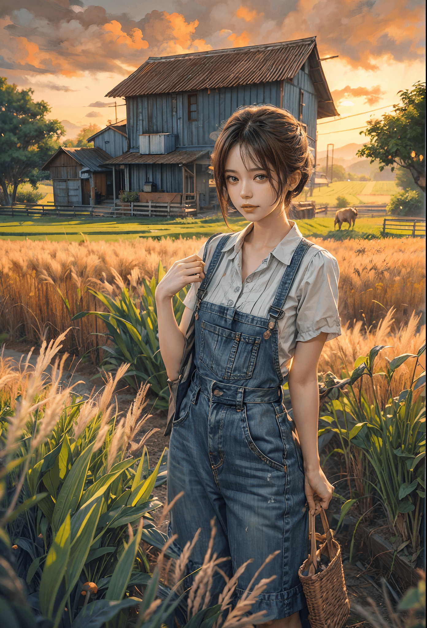 AI generated: masterpiece, mid shot, anime style, highly detailed, concept art, oil painting, gouache, hard brush,...
