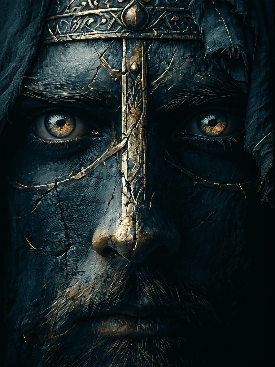 AI generated: His eyes grow dim with all the ancient sorrow of men