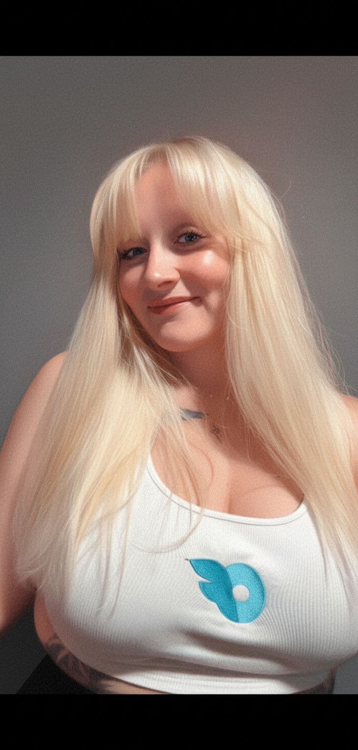 AI generated: a blonde woman with blue eyes, in the style of natural, timeless beauty, 32k uhd, blink-and-you-miss...