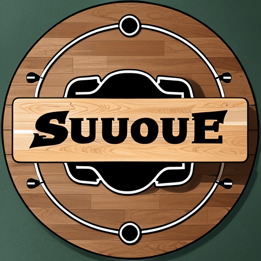 AI generated: draw a logo for a shuffleboard shop.